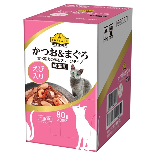 キャットフード パウチ かつお&まぐろ、えび入り ボール販売 -イオンの