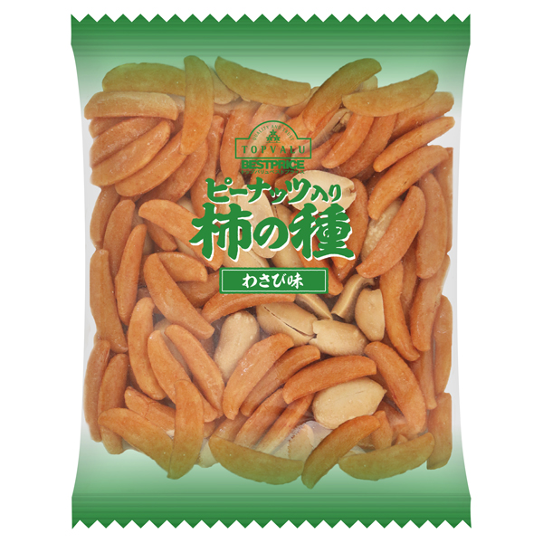 ピーナッツ入り柿の種わさび味 イオンのプライベートブランド Topvalu トップバリュ イオンのプライベートブランド Topvalu トップバリュ