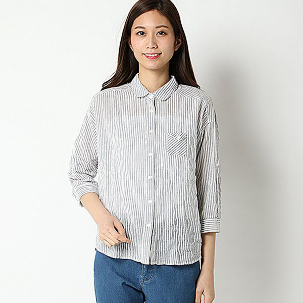 オーガニックコットン 夏サラ綿PUゆるシャツ 商品画像 (メイン)