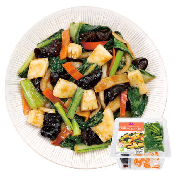 CooKit ピリ辛&魚介のうまみいかと青菜のXO醤炒め まるごと献立キット クッキット 商品画像 (メイン)