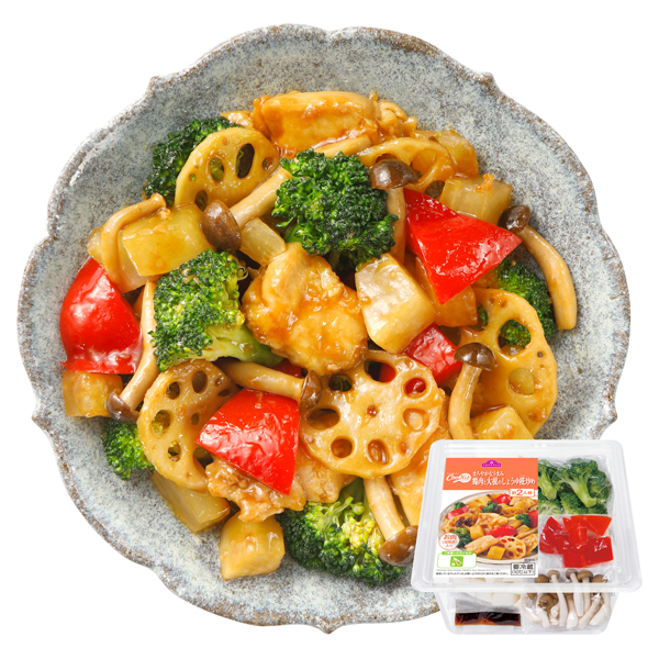 CooKit まろやかなうまみ鶏肉と大根のしょうゆ糀炒め まるごと献立キット クッキット 商品画像 (メイン)