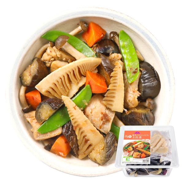 CooKit 穂先たけのことなすの土佐煮 まるごと献立キット クッキット 商品画像 (メイン)