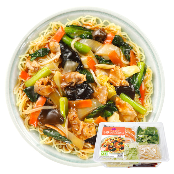 CooKit コクのある味わい五目あんかけ焼そば まるごと献立キット クッキット 商品画像 (メイン)