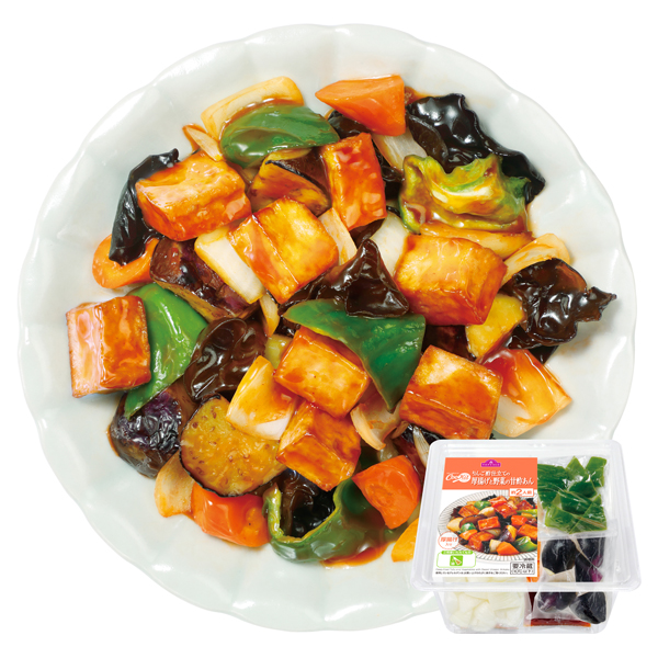 CooKit りんご酢仕立ての厚揚げと野菜の甘酢あん まるごと献立キット クッキット 商品画像 (メイン)