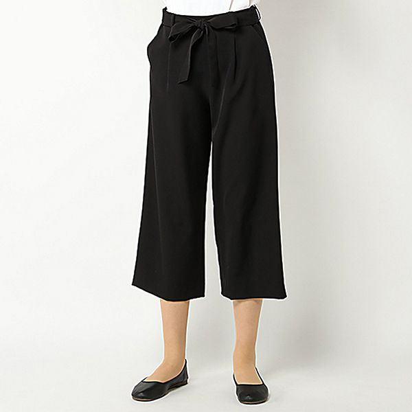 タウン共ベルト付きワイドパンツ 商品画像 (メイン)