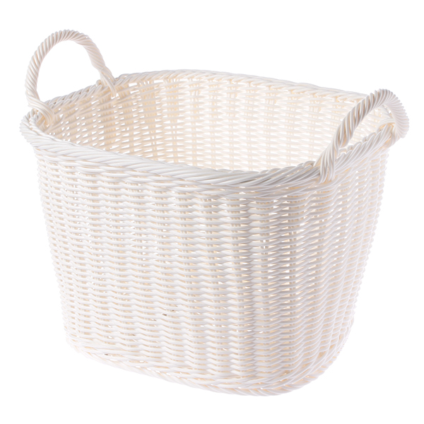 編み込みランドリーバスケット M 約 幅41cm 奥行31 5cm 高さ26 5cm Home Coordy イオンのプライベートブランド Topvalu トップバリュ イオンのプライベートブランド Topvalu トップバリュ