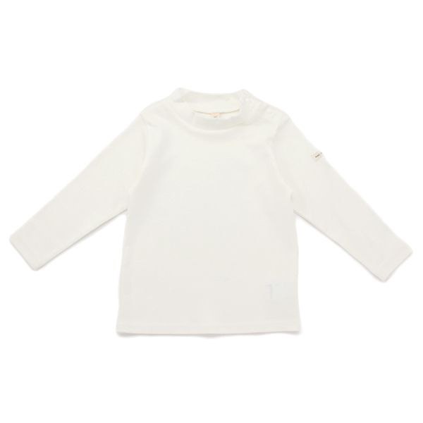 オーガニックコットン 無地ハイネックTシャツ 商品画像 (メイン)