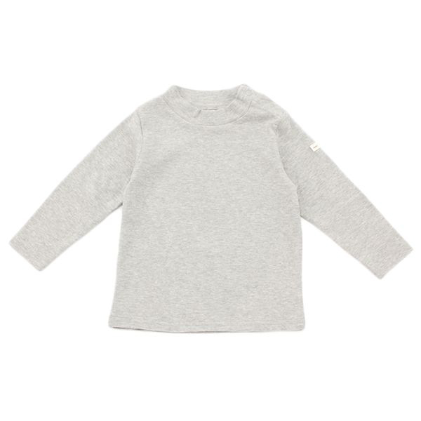 オーガニックコットン 無地ハイネックTシャツ 商品画像 (メイン)
