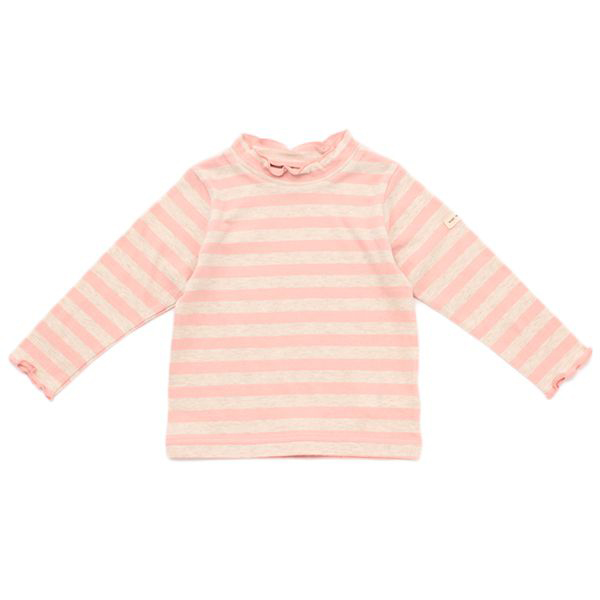 オーガニックコットン ミニハイネックボーダーTシャツ 商品画像 (メイン)