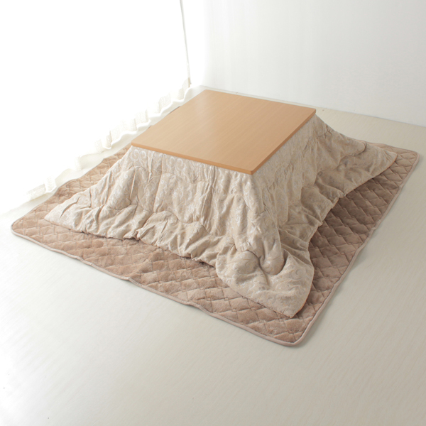 HOME COORDY オーナメント正方形こたつ掛ふとん ベージュ 商品画像 (メイン)
