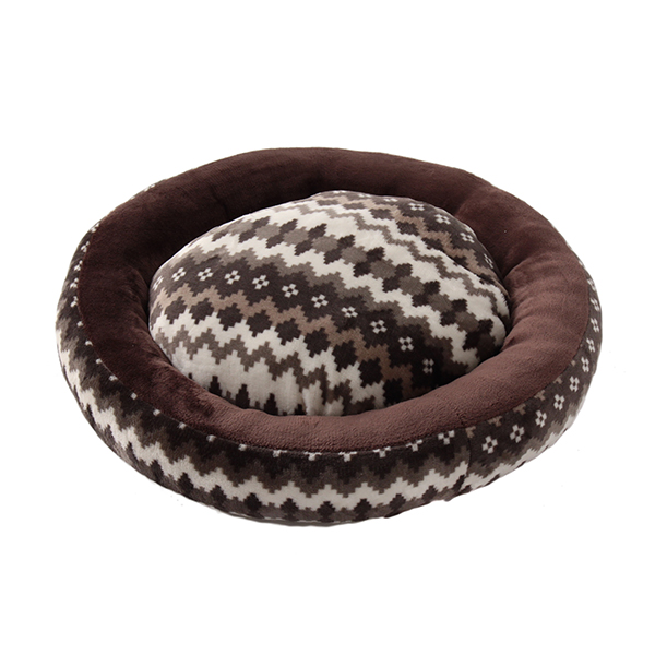 HOME COORDY ペットベッド(ラウンド) ブラウン 商品画像 (メイン)