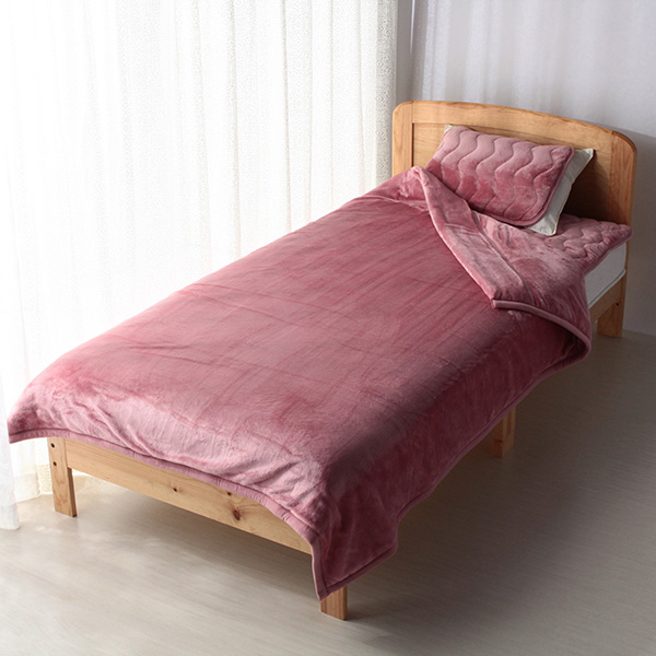 HOME COORDY 極細繊維無地2枚合わせ毛布 商品画像 (メイン)