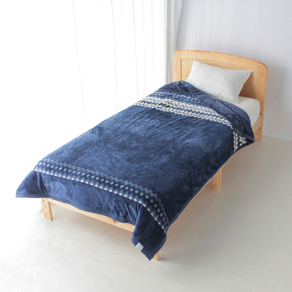 HOME COORDY 極細繊維ロピ柄2枚合わせ毛布 商品画像 (メイン)
