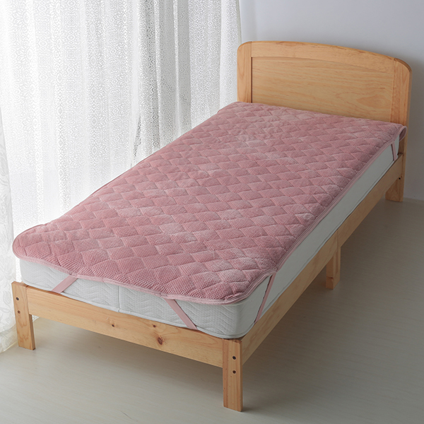 HOME COORDY ワッフル起毛とオーガニックコットンパイルリバーシブル敷パッド 商品画像 (メイン)