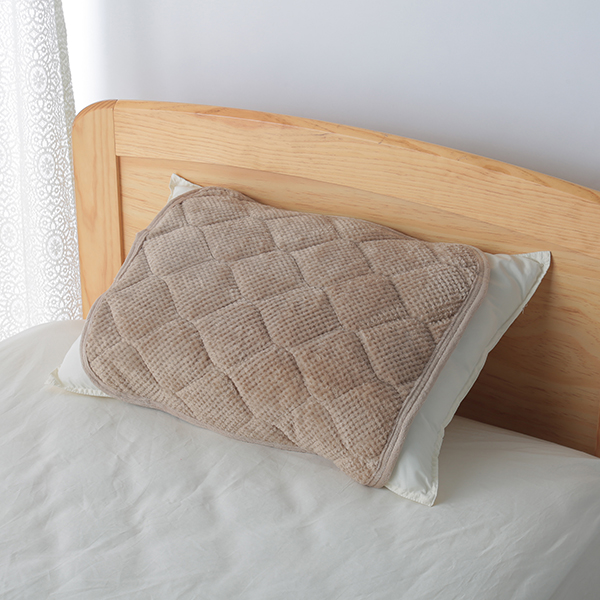 HOME COORDY ワッフル起毛とオーガニックコットンパイルリバーシブルまくらパッド 商品画像 (メイン)