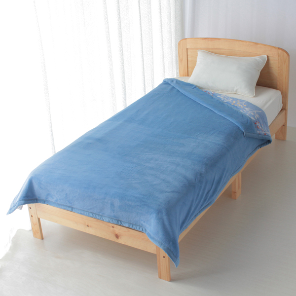 HOME COORDY ノースボタニカル柄厚手2枚合せ毛布 商品画像 (メイン)