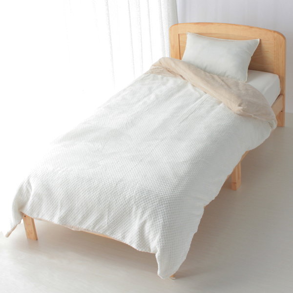 HOME COORDY ワッフル起毛無地掛けふとんカバー 商品画像 (メイン)