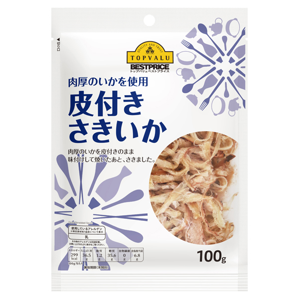 皮付きさきいか イオンのプライベートブランド Topvalu トップバリュ イオンのプライベートブランド Topvalu トップバリュ