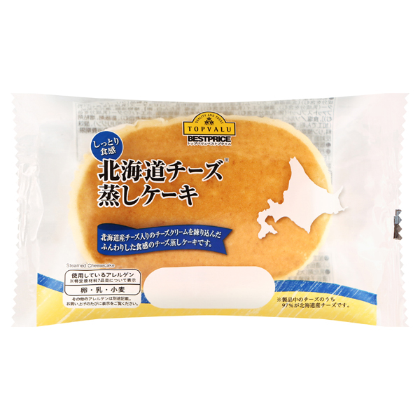 北海道チーズ蒸しケーキ イオンのプライベートブランド Topvalu トップバリュ イオンのプライベートブランド Topvalu トップバリュ