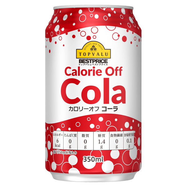 カロリーオフ コーラ 缶 イオンのプライベートブランド Topvalu トップバリュ イオンのプライベートブランド Topvalu トップバリュ