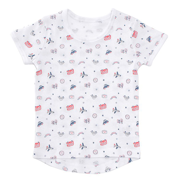 オーガニックコットンブレンド フライス編み 半袖Tシャツ 2枚よりどり本体価格980円 商品画像 (メイン)