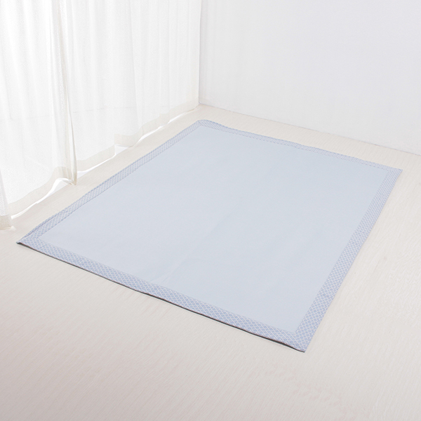 接触冷感 ヘムプリントフロアラグ HOME COORDY COLD 3 HOME COORDY 商品画像 (メイン)