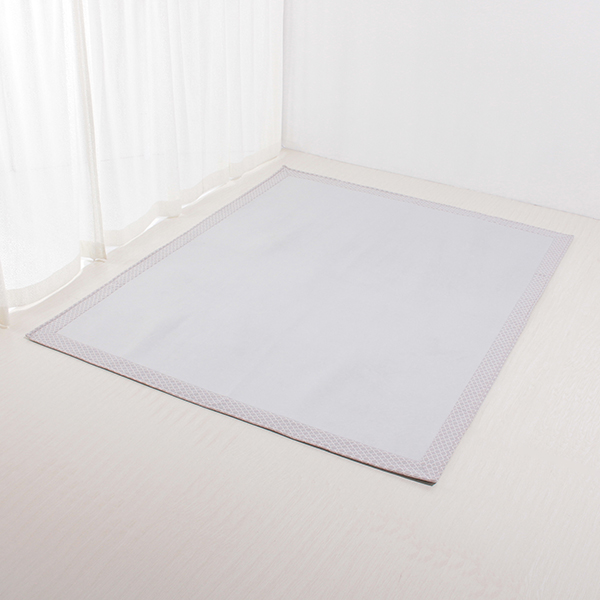 接触冷感 ヘムプリントフロアラグ 130×185cm (約1.6畳相当) HOME COORDY COLD 3 HOME COORDY 商品画像 (メイン)