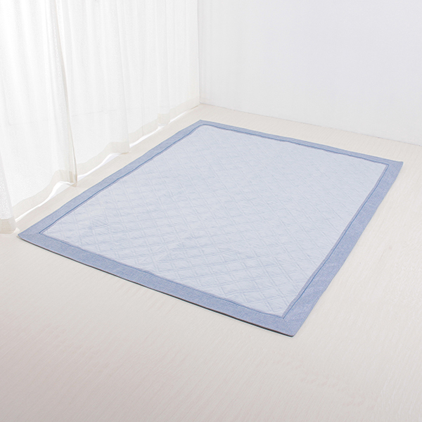 接触冷感 キルトフロアラグ (ダイヤキルト) HOME COORDY 商品画像 (メイン)