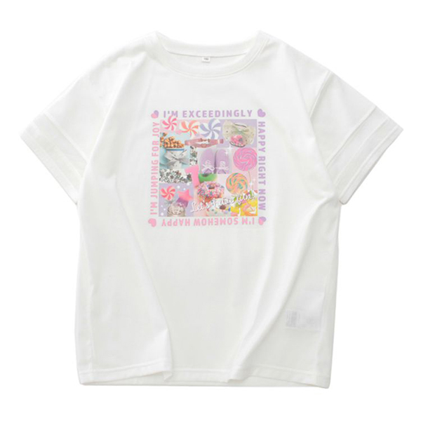 くーるっち 袖メッシュ切替Tシャツ 商品画像 (メイン)