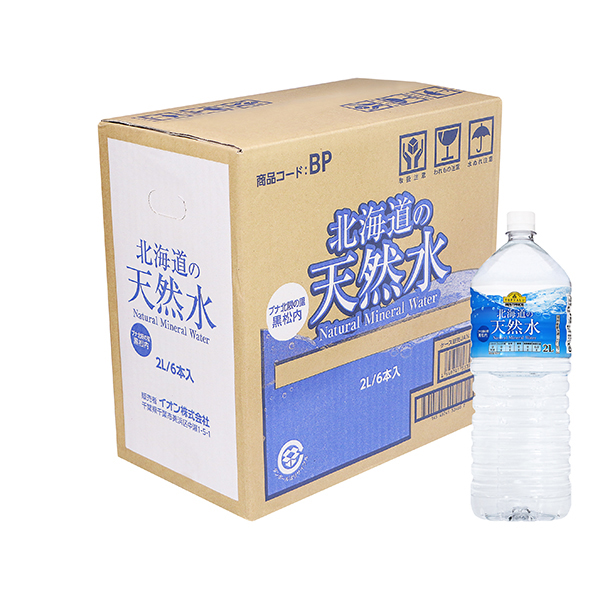 Topvalu BestPrice Hokkaido Natural Water (Case) 2000 ml x 6 商品画像 (メイン)