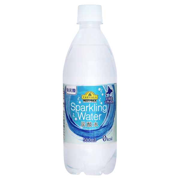 TV BEST PRICE Sparkling Water Carbonated Hokkaido Natural Spring Water 500 ml 商品画像 (メイン)