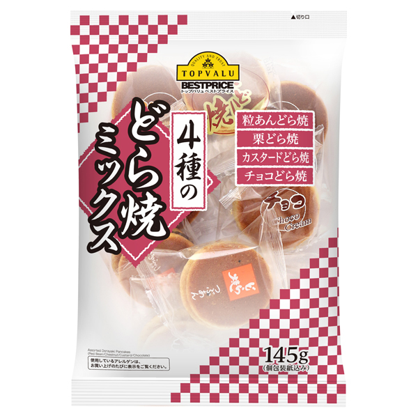 4種のどらやきミックス イオンのプライベートブランド Topvalu トップバリュ イオンのプライベートブランド Topvalu トップバリュ