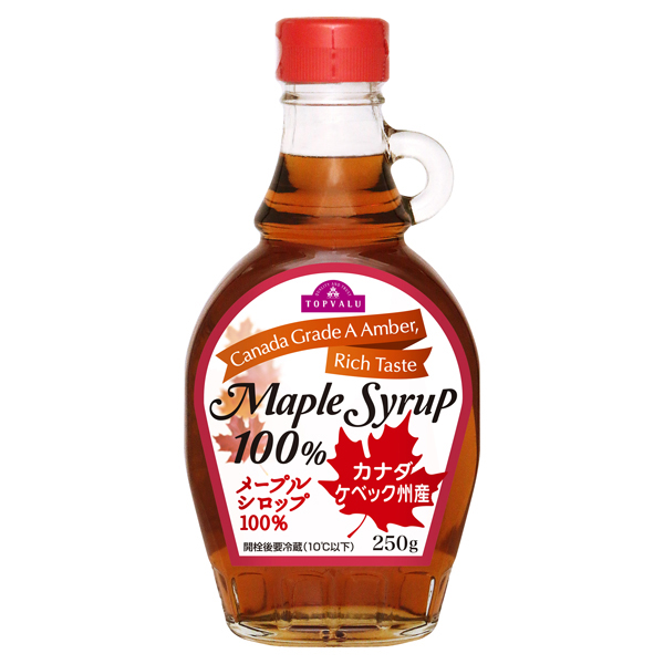 Topvalu Maple Syrup 100% 250 g 商品画像 (メイン)