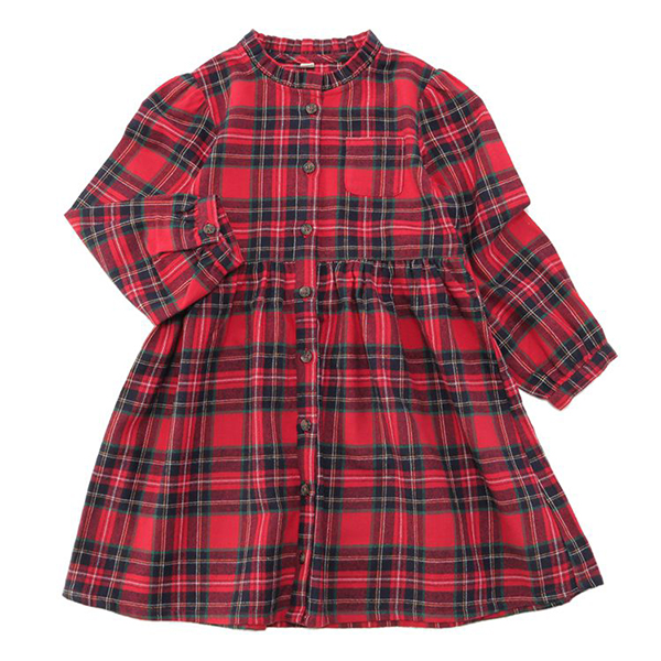 ネルチェック長袖シャツワンピース イオンのプライベートブランド Topvalu トップバリュ イオンのプライベートブランド Topvalu トップバリュ