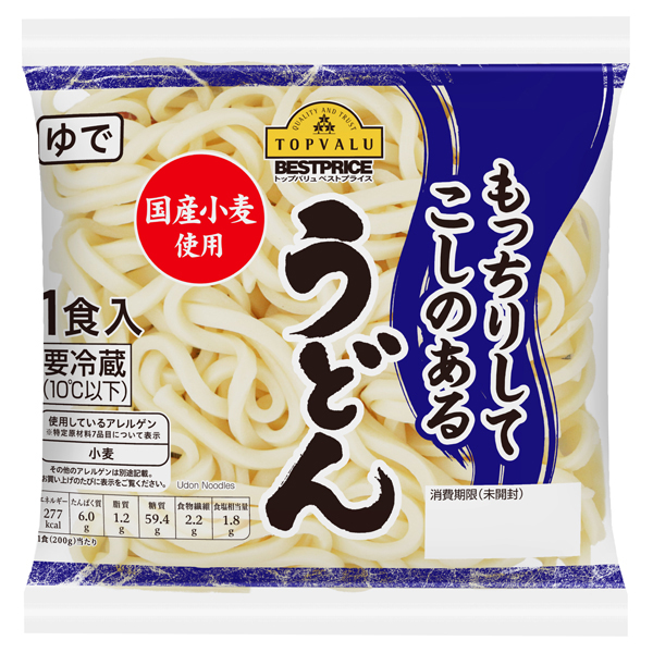 うどん ゆで イオンのプライベートブランド Topvalu トップバリュ イオンのプライベートブランド Topvalu トップバリュ