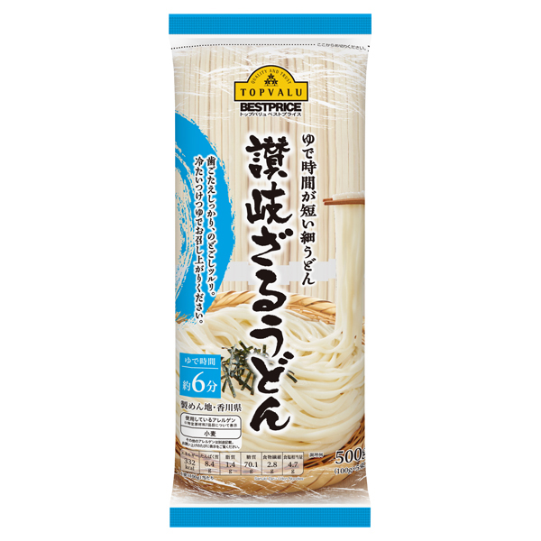 Udon noodle 500g 商品画像 (メイン)