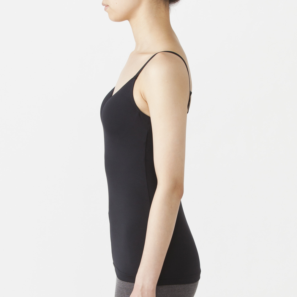 Peace Fit Silkyfact モールドカップ付vネックキャミソール イオンのプライベートブランド Topvalu トップバリュ イオンのプライベートブランド Topvalu トップバリュ