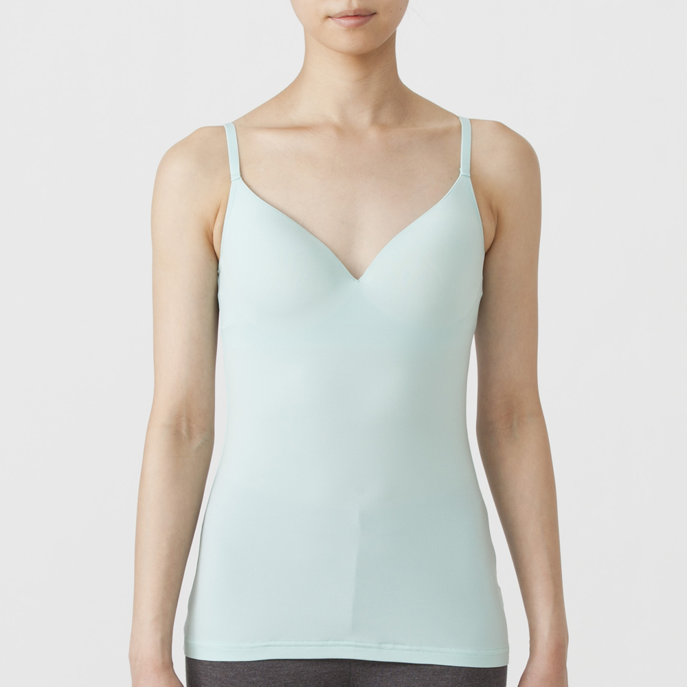 Peace Fit Silkyfact モールドカップ付vネックキャミソール イオンのプライベートブランド Topvalu トップバリュ イオンのプライベートブランド Topvalu トップバリュ