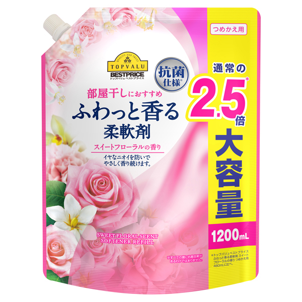 Fragrant Softener Sweet Floral Scent Large Refill 商品画像 (メイン)
