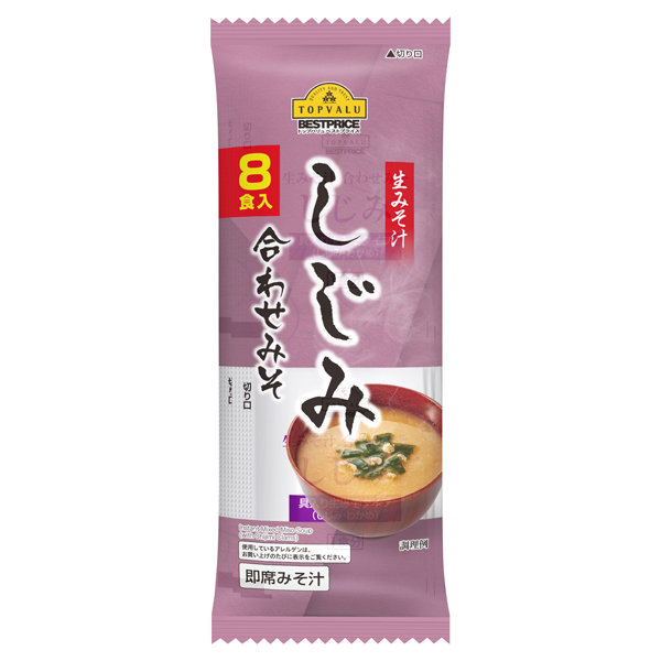 生みそ汁 しじみ 合わせみそ イオンのプライベートブランド Topvalu トップバリュ イオンのプライベートブランド Topvalu トップバリュ