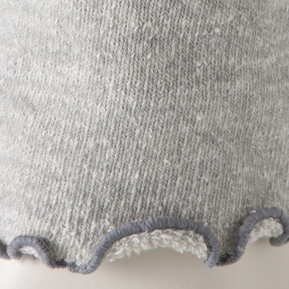 ショートレッグウォーマー パイル編み 表糸シルク混素材 商品画像 (2)