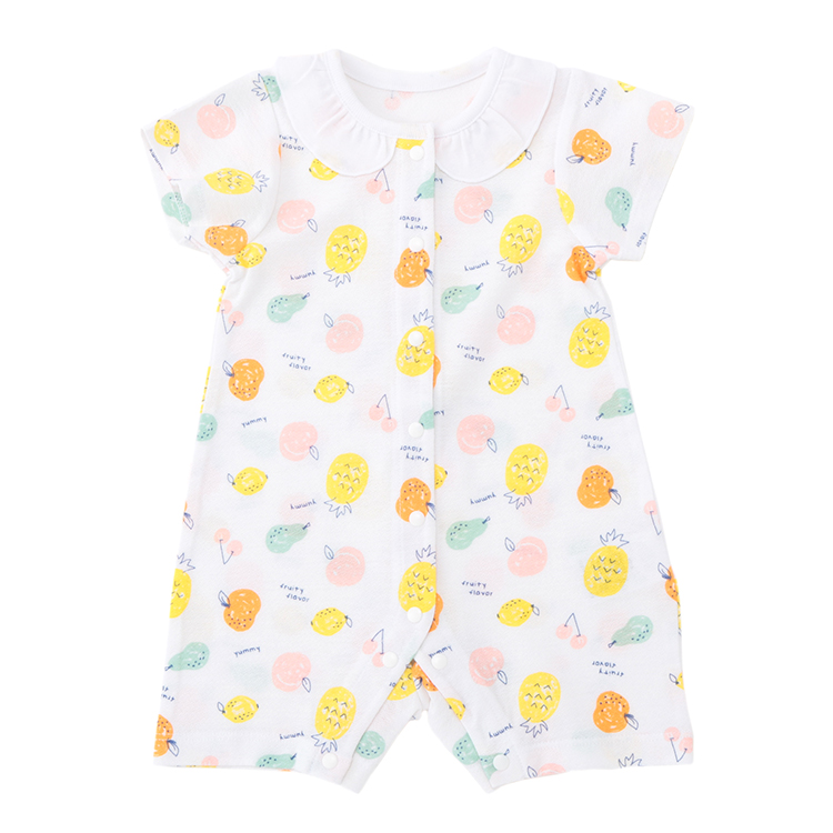 梨地 吸汗速乾 新生児プレオール フルーツ柄 イオンのプライベートブランド Topvalu トップバリュ イオンのプライベートブランド Topvalu トップバリュ