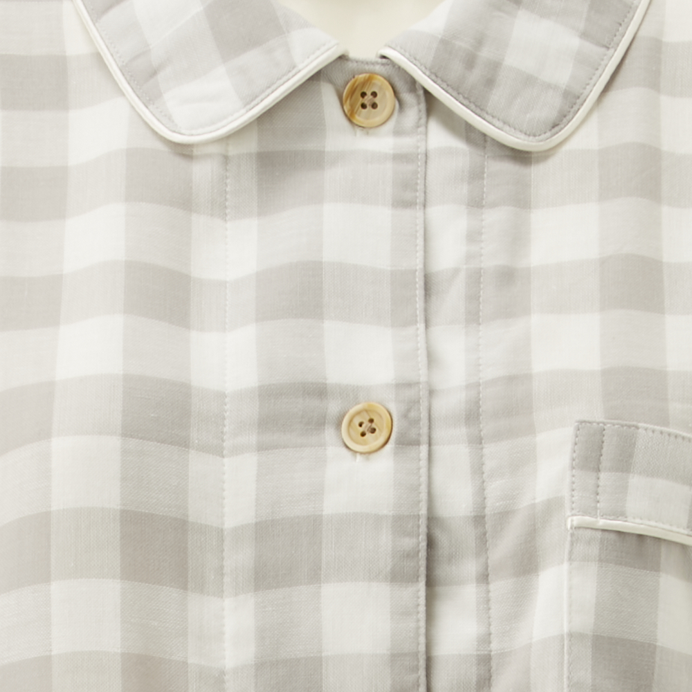 綿100 チェック柄パジャマ イオンのプライベートブランド Topvalu トップバリュ イオンのプライベートブランド Topvalu トップバリュ