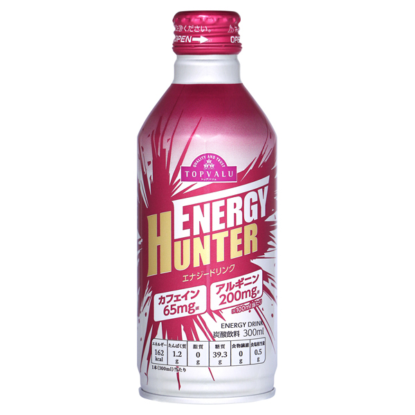 Energy Hunter エナジードリンク イオンのプライベートブランド Topvalu トップバリュ イオンのプライベートブランド Topvalu トップバリュ