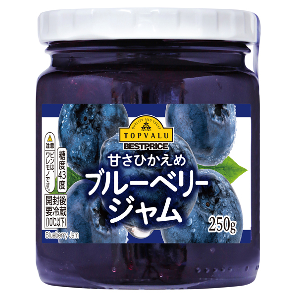 甘さひかえめ ブルーベリージャム イオンのプライベートブランド Topvalu トップバリュ イオンのプライベートブランド Topvalu トップバリュ