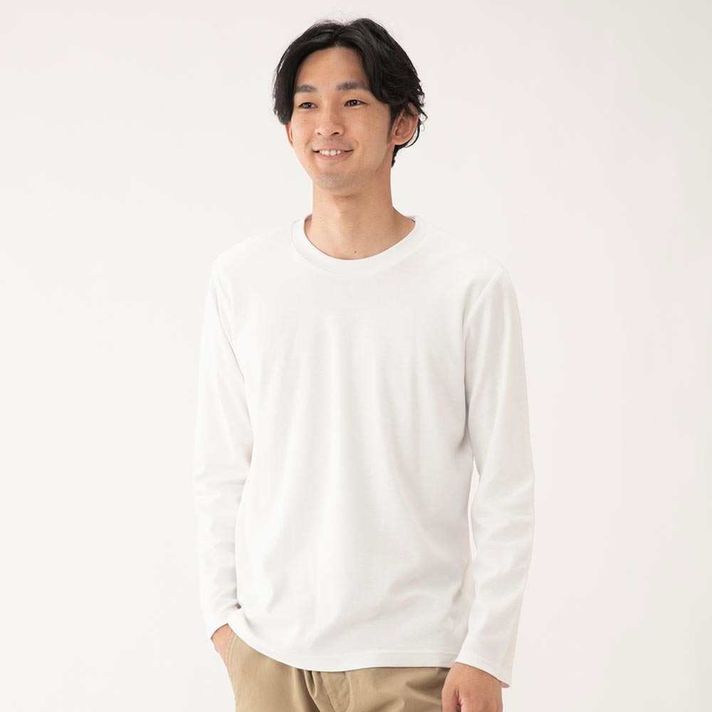 コットン100 スムースクルーネック長袖tシャツ イオンのプライベートブランド Topvalu トップバリュ イオンのプライベートブランド Topvalu トップバリュ