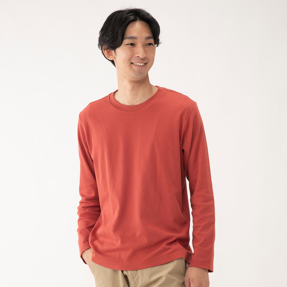 コットン100 スムースクルーネック長袖tシャツ イオンのプライベートブランド Topvalu トップバリュ イオンのプライベートブランド Topvalu トップバリュ