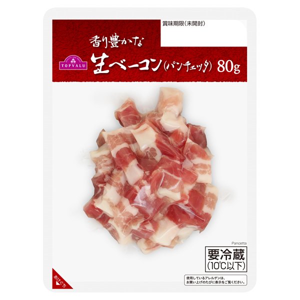 香り豊かな 生ベーコン パンチェッタ イオンのプライベートブランド Topvalu トップバリュ イオンのプライベートブランド Topvalu トップバリュ