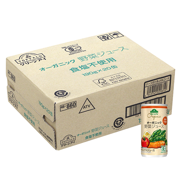 オーガニック 野菜ジュース 食塩不使用-イオンのプライベートブランド TOPVALU(トップバリュ) - イオンのプライベートブランド TOPVALU( トップバリュ)