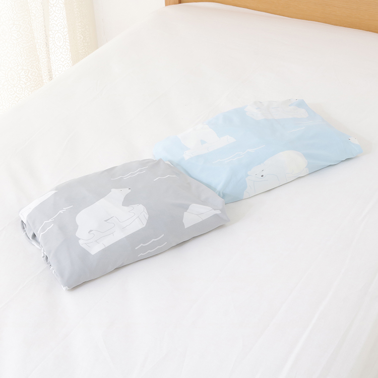 HOME COORDY COLD クール ベッド用ワンタッチシーツ シロクマ柄 シングル 商品画像 (8)